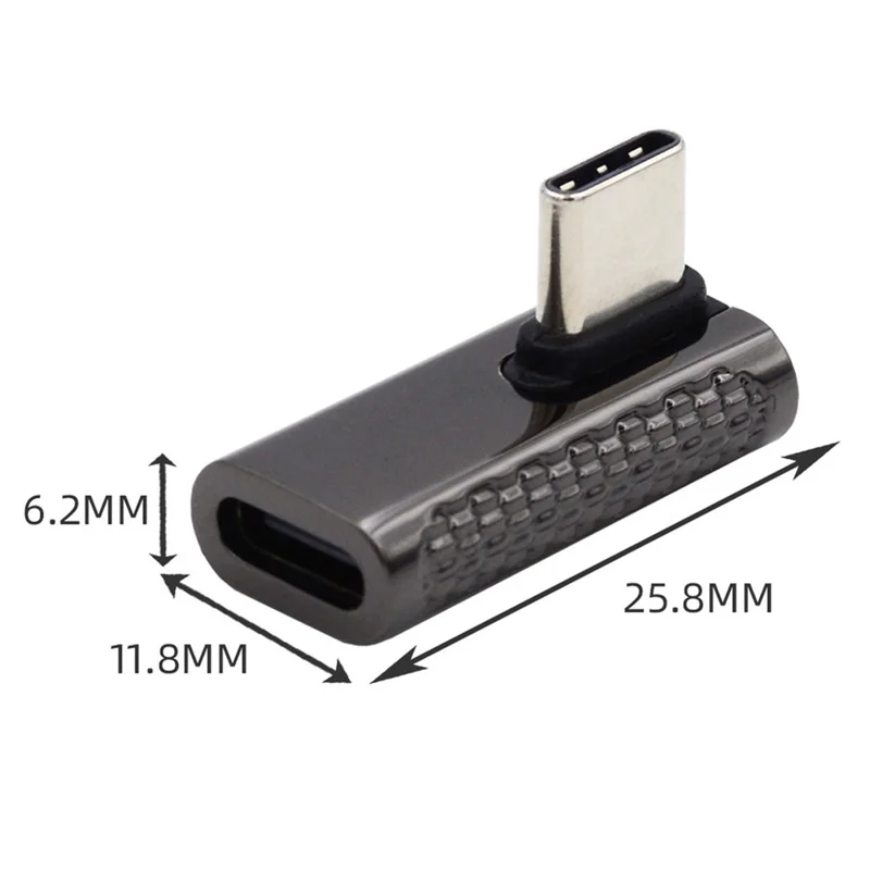 100W Typ-c-mann Zum Typ-c-konverter 20gbit / s Zink Legierung Mittelgürtem Usb-c-adapter