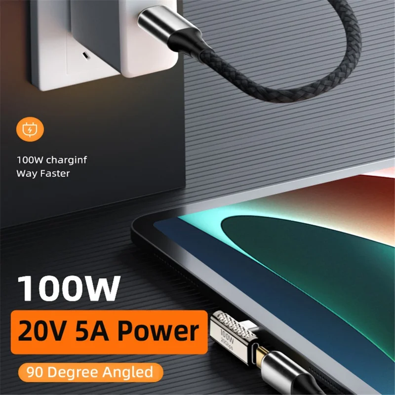 100W Typ-c-mann Zum Typ-c-konverter 20gbit / s Zink Legierung Mittelgürtem Usb-c-adapter