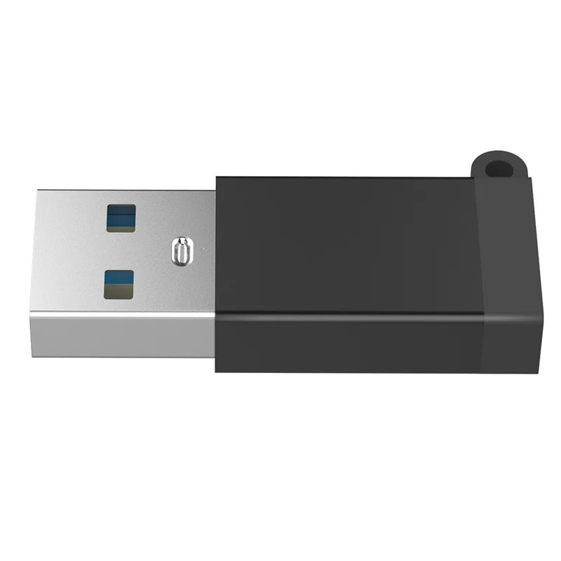 5311T 5Gbps Transmission USB to Type-C Converter Aluminum Alloy Mini Adapter - Black