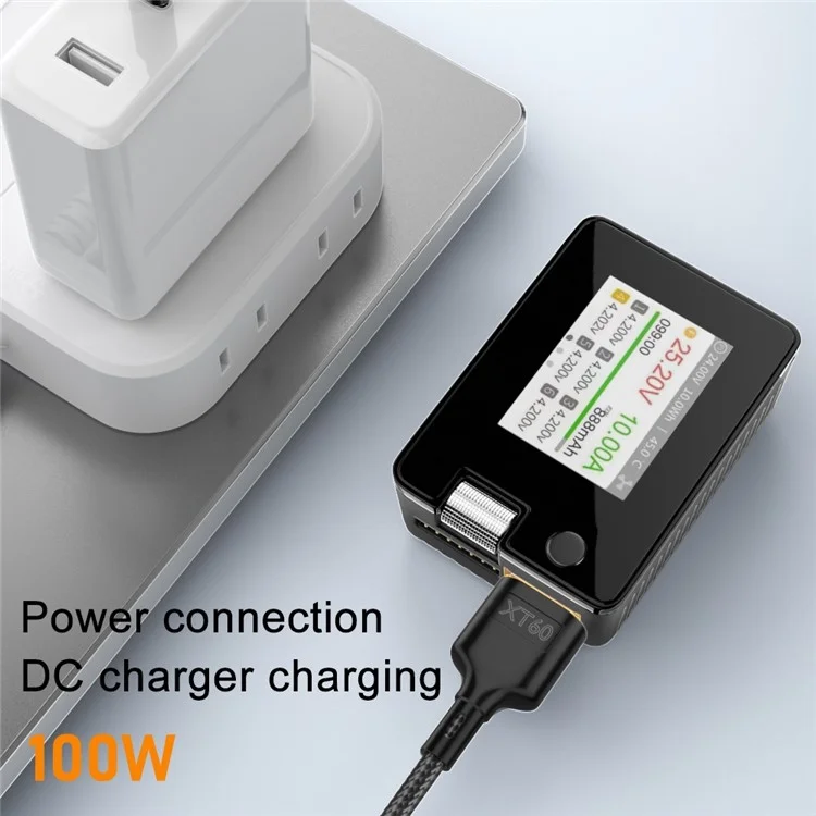 Кабель-адаптер USB-C to XT60, 100 см, поддержка PD 100 Вт, 20 В / 5 А быстрой зарядки