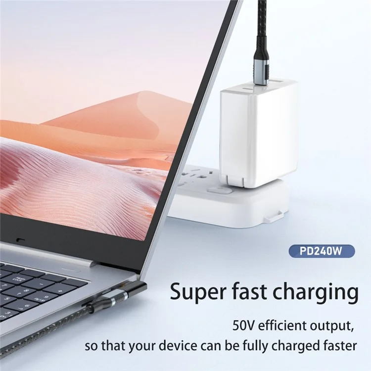 Adaptateur convertisseur droit femelle à femelle USB C Type-C de 40 Gbps 240 W Charge rapide