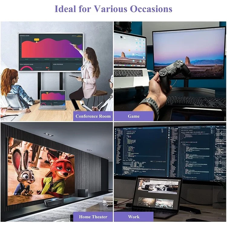 WAVLINK UG7602HC Adaptador portátil USB3.0 / USB-C a Dual HD Display Expansion Graphics Card Sync Screen Expander