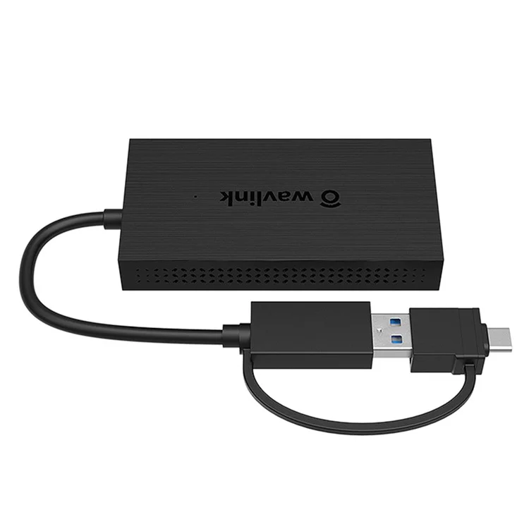 WAVLINK UG7602HC Adaptador portátil USB3.0 / USB-C a Dual HD Display Expansion Graphics Card Sync Screen Expander