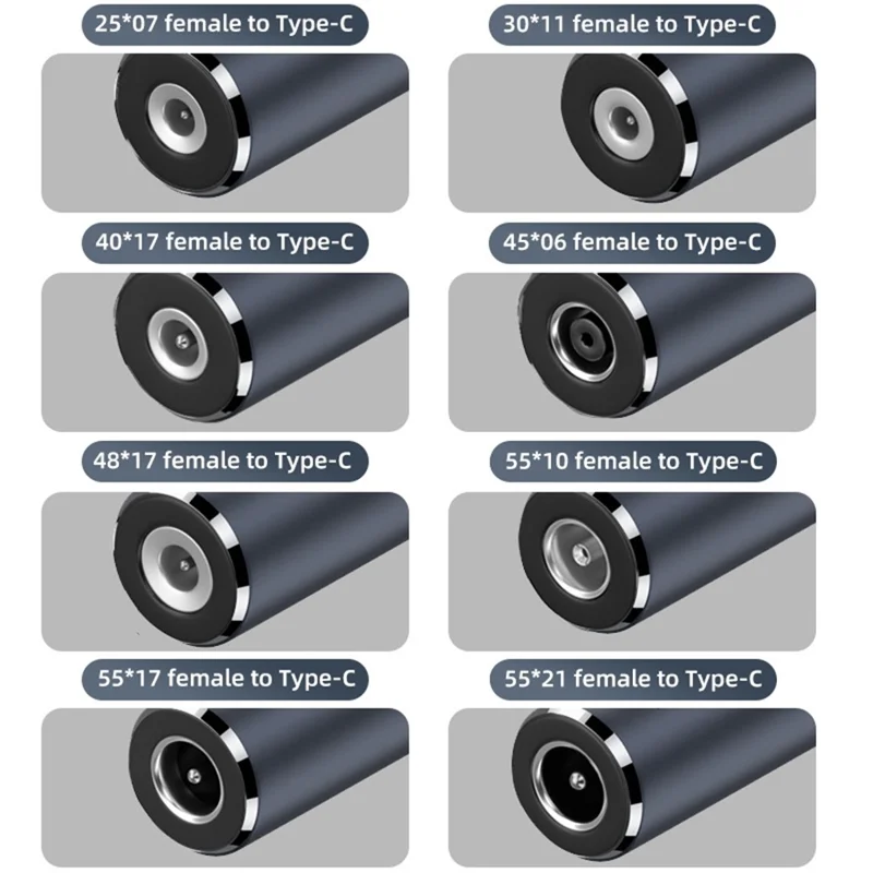DC 7.4x0.6mm to Type-C Male 100W Charging Cable Laptop Power Cord Adapter Replacement