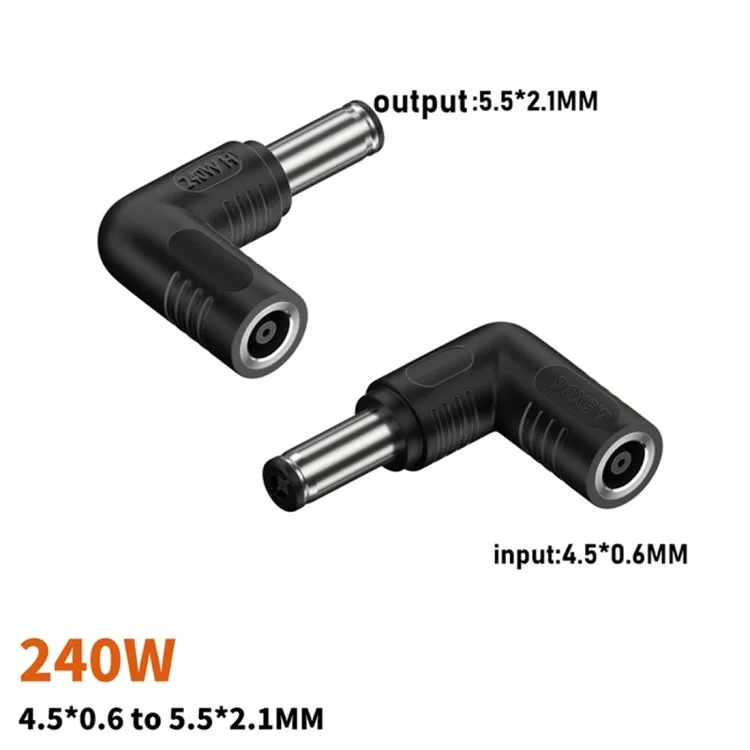 240W -leistungsadapter Für Dell, DC 4,5 x 0,6 mm Weiblich an DC 7,4x5,0 mm Männlicher Laptop -stromkonvertoren -stecker