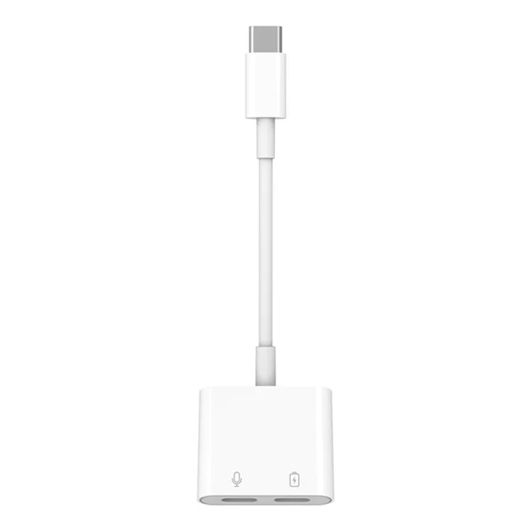 MH-CM36S 60W Type-C Mâle vers Dual Type-C Femelle Adaptateur Câble de Charge Connecteur d'Écouteurs