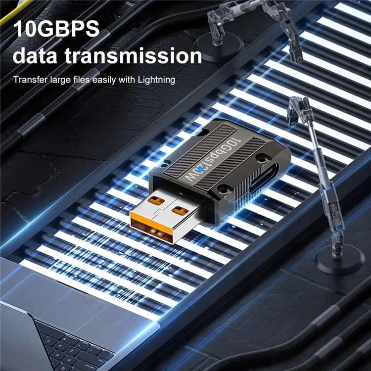 10Gbps Data Transmission 120W USB 3.1 Gen2 to Type-C Converter Straight Adapter