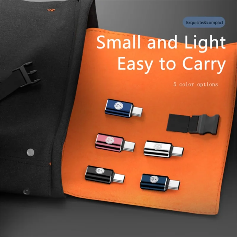 PD 27W Type-C Male to iP 8-Pin Female Fast Data Transmission Adapter for Iphone, Ipad, MacBook - Red