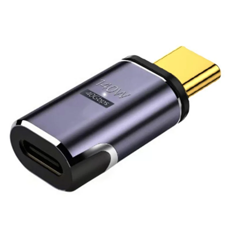 140W 5A Magnetic USB4 Type-C Straight Converter 8K 60Hz 40Gbps OTG Adapter