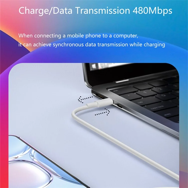 USB-C-Adapter Typ-C-Stecker auf 8-Pin-Buchse PD 35W Fast Charging Datenübertragung Konverter - Silber