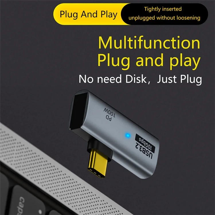 Adattatore USB 3.2 Type-C a USB-A / Adattatore USB-C 10Gbps OTG USB-C 2 in 1 Convertitore con carica PD 100W