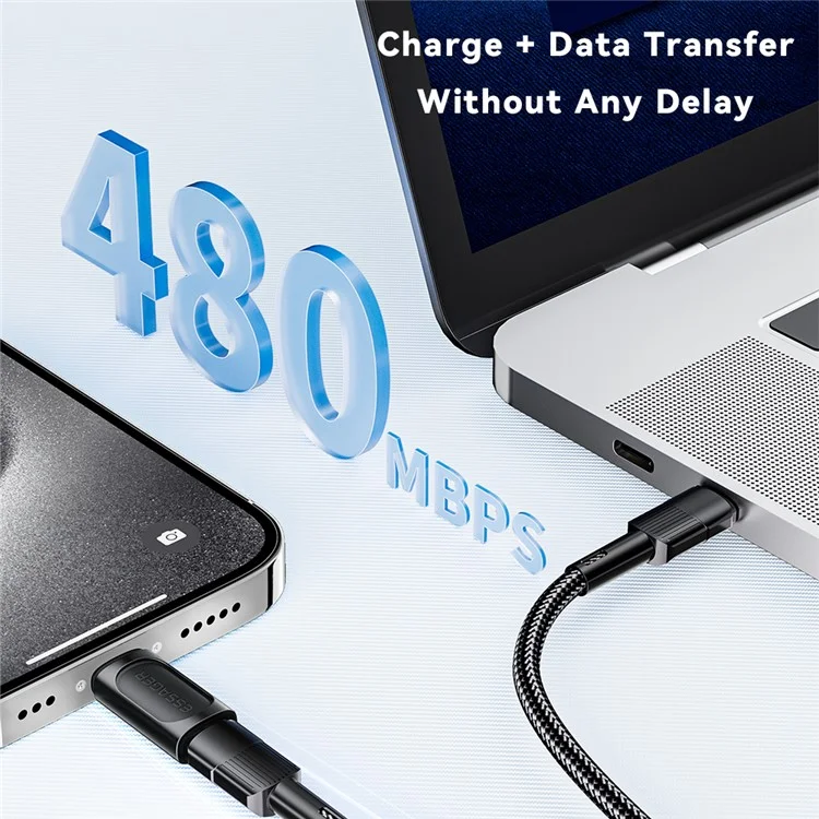 ESSAGER Type-C Male to 8-Pin Female Adapter 480Mbps Datenübertragung Konverter