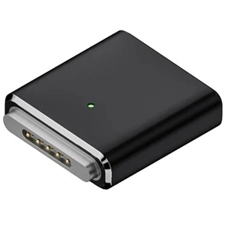 Für MacBook PD 100W kompatibel mit MagSafe 3 zu Type C Weiblich Aluminum-Legierung Konverter - Schwarz