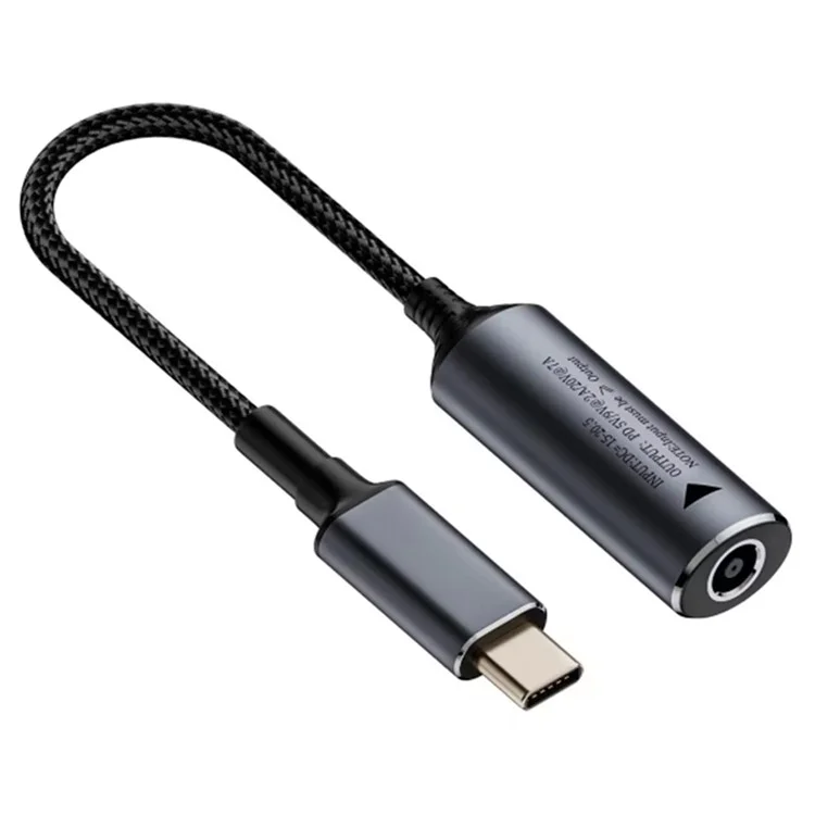 140W 20V 6,0x0,6mm DC-Buchse auf Typ-C-Stecker-Adapter Laptop-Ladegerät-Anschluss