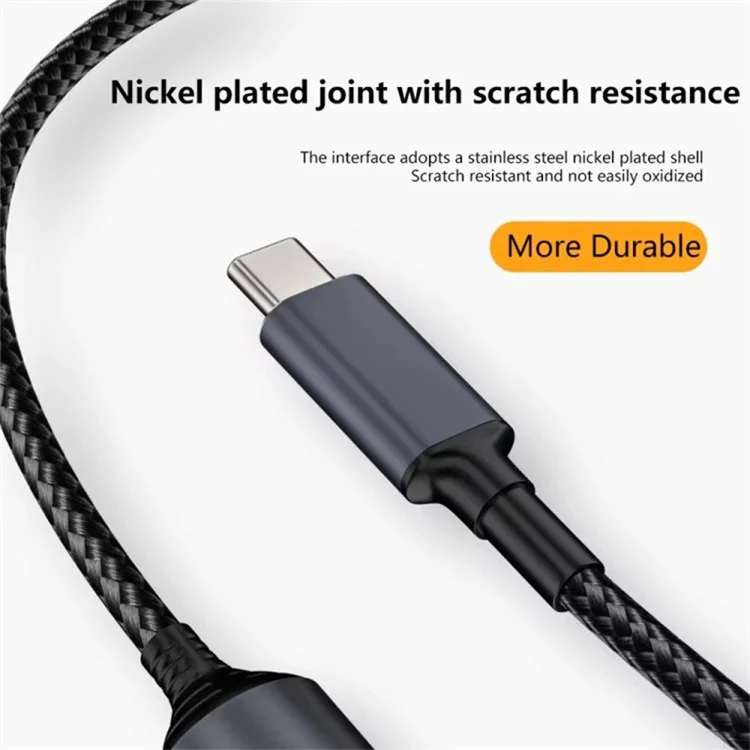 140W 20V 6,0x0,6mm DC-Buchse auf Typ-C-Stecker-Adapter Laptop-Ladegerät-Anschluss