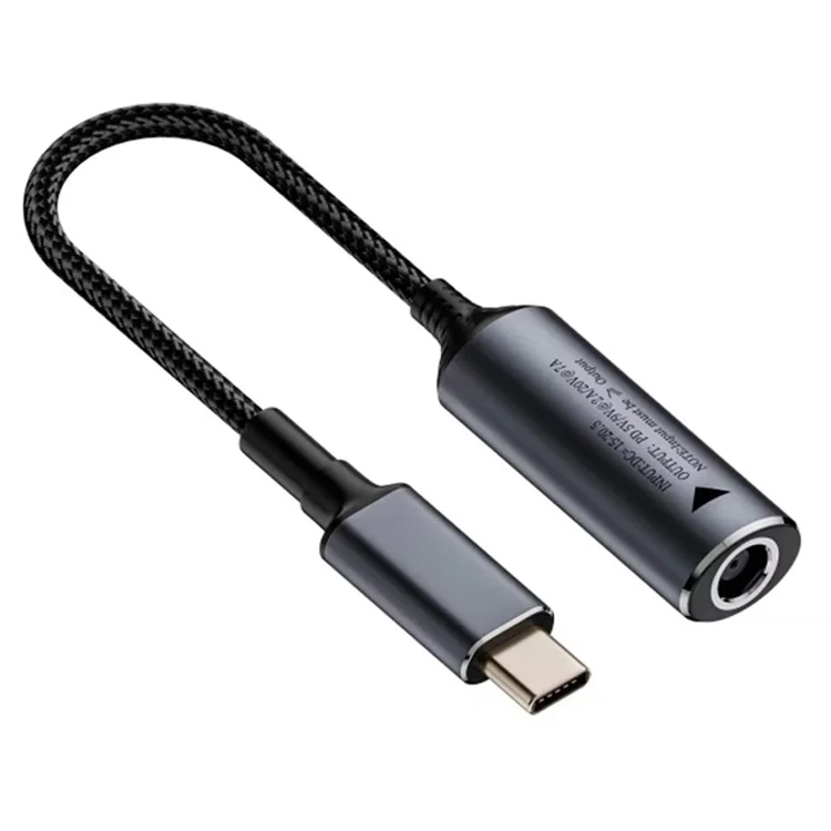 140W Schnelllade-Gleichstrom-Ladegerät Stecker 7,9x0,9 mm Buchse zu Typ-C Stecker-Adapter