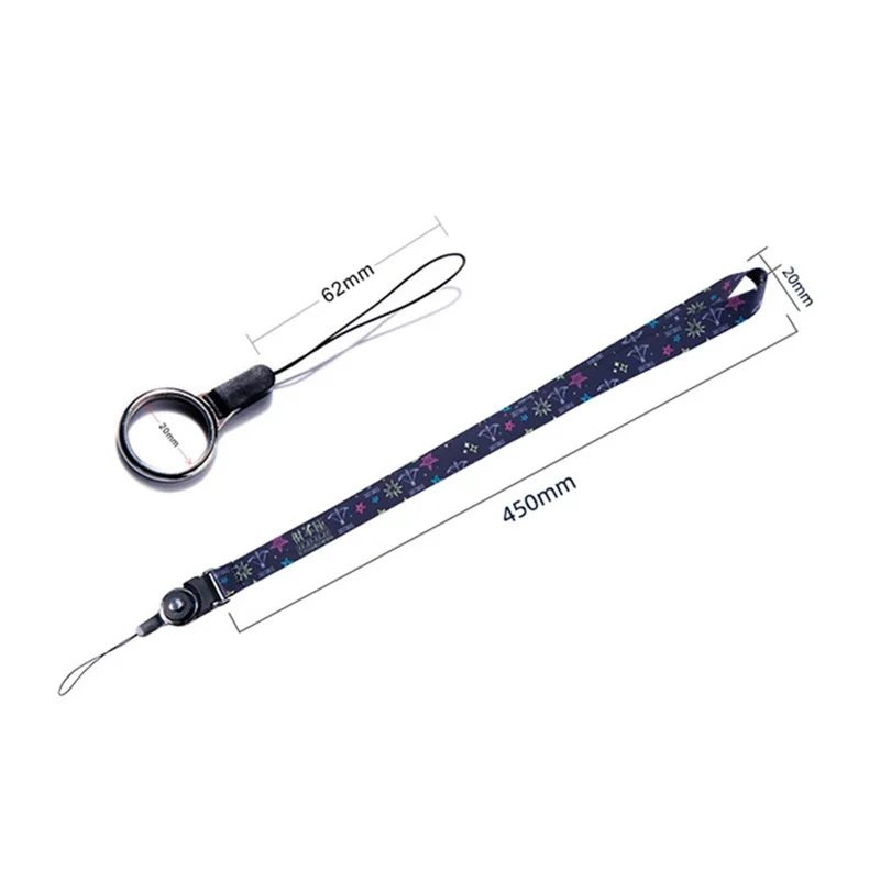 10 sztuk / opakowanie, kolorowy naszyjnik z motywem 12 znaków zodiaku, z karabińczykiem obrotowym, odłączalny pasek na telefon lub identyfikator – Lew