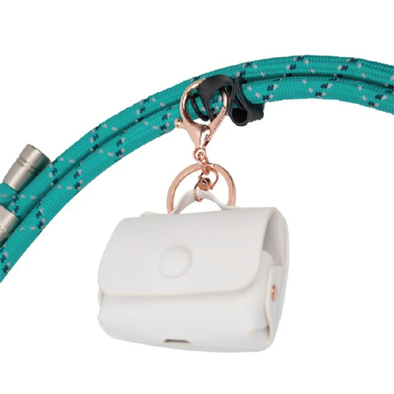 JOYSCOMM JC Series 7mm Reflective Yarn Polyester Woven Rope Phone Neck Lanyard Crossbody Strap - JC0003 Grey