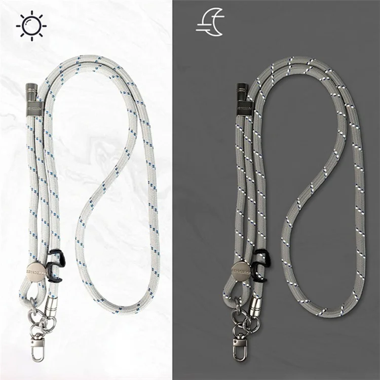 JOYSCOMM JC Series Phone Wrist Strap 9mm Thickened Reflective Design Polyester Hand Lanyard - Grau