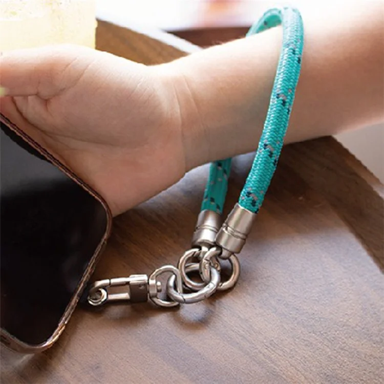 JOYSCOMM SD Series 9mm Reflective Cellphone Wrist Strap Polyester Phone Anti-Lost Lanyard - SD0001 Verde