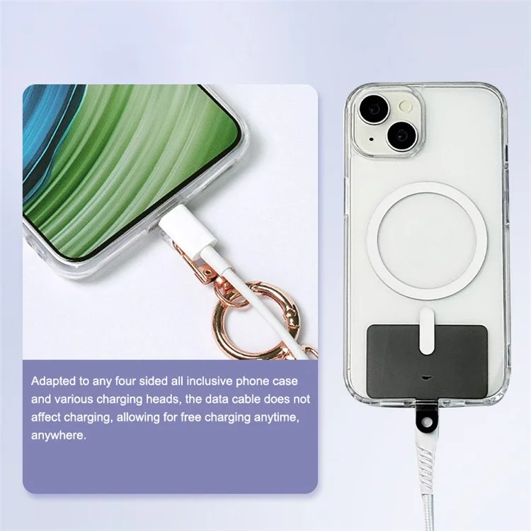 JOYSCOMM SD Series 9mm Reflective Cellphone Wrist Strap Polyester Phone Anti-Lost Lanyard - SD0001 Verde