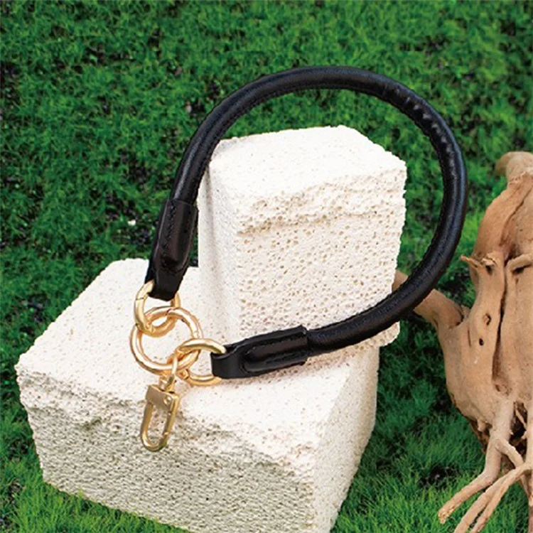 JOYSCOMM SA Series 8mm Wide PU Leder Handy Handgelenkband Anti-Lost Lanyard - Schwarz