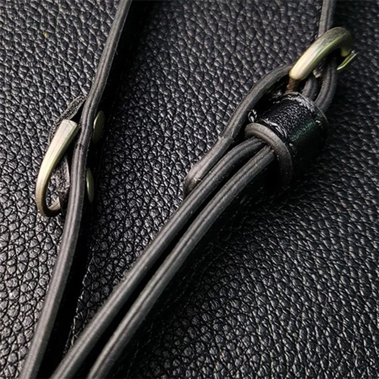 JOYSCOMM SH-Serie Anti-Lost Lanyard Verstellbarer PU-Leder-Handyschlaufe - Schwarz