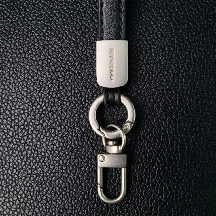 JOYSCOMM SH-Serie Anti-Lost Lanyard Verstellbarer PU-Leder-Handyschlaufe - Schwarz