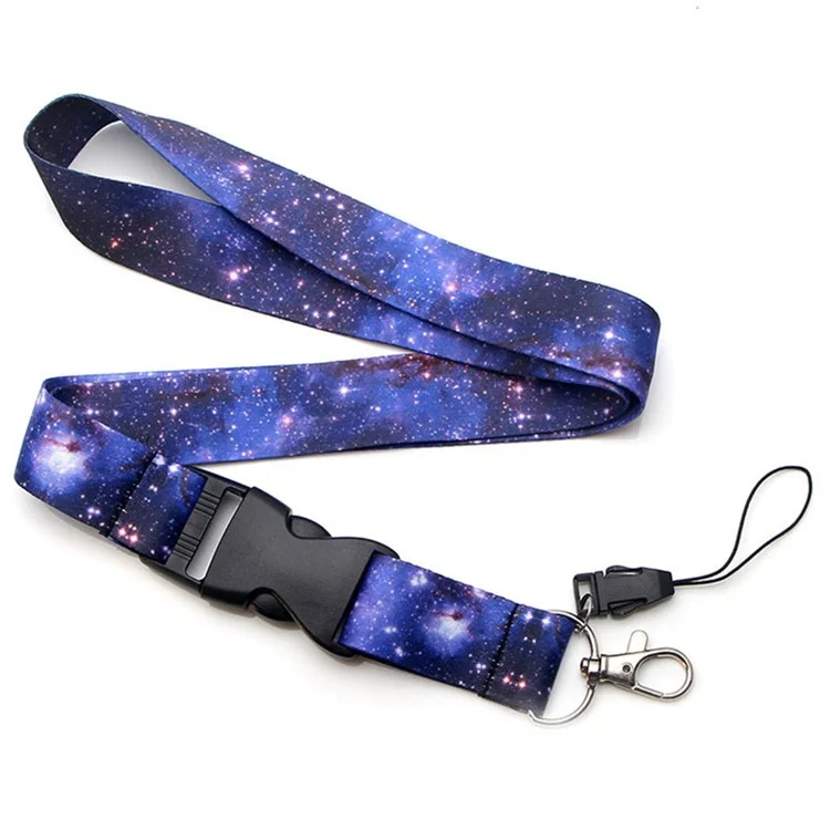 Starry Sky Detachable Lanyard Key Chain Holder Universal Phone Case Neck Strap for ID Card Badge - AL2385