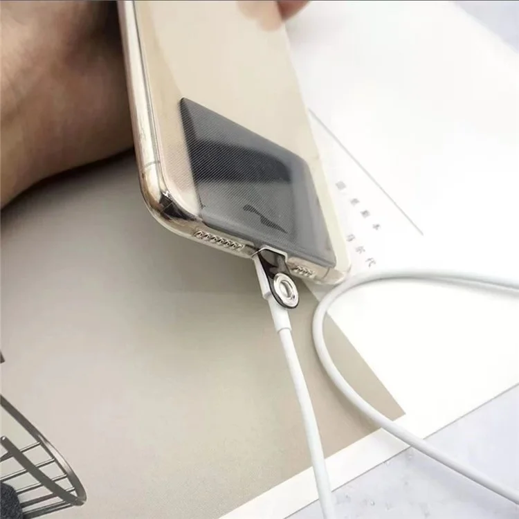 2 Sets Phone Lanyard with Tether Tab 12cm Plasctic Anti Theft Retractable Coil Spring Wristlet Keychain