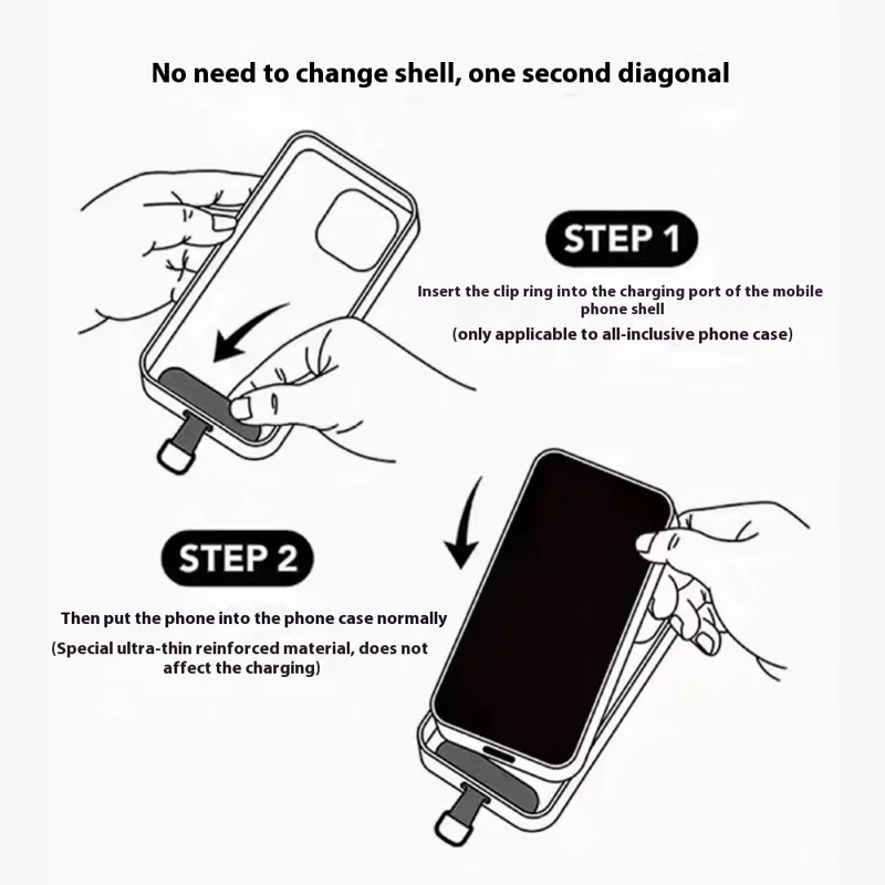 Phone Wrist Strap 7mm Thick Polyester Anti Theft Mobile Phone Lanyard with Tether Tab, Total Length: 30cm - Colorful Ink Blue