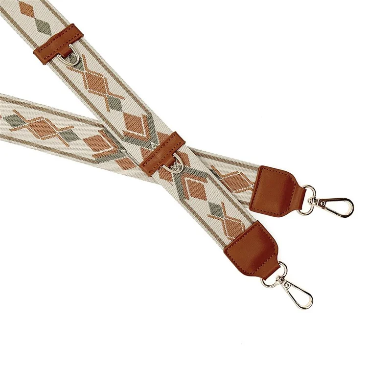 LXR-036 Crossbody Phone Strap Polyester Adjustable Phone Neck Strap with Tether Tab, Total Length: 140cm - Brown