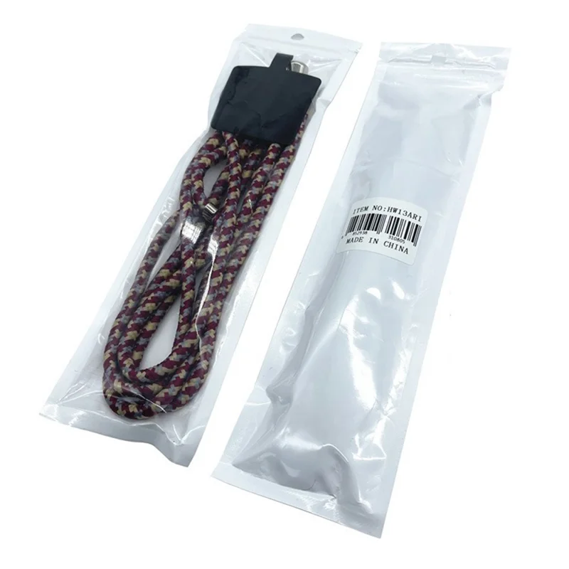 6mm Phone Crossbody Strap Adjustable Polyester Lanyard with TPU Nylon Tether Tab, Total Length: 160cm - Green+White+Blue