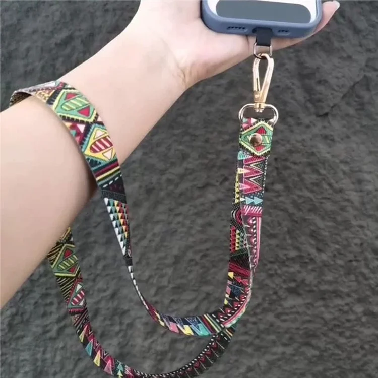 Téléphone Lanyard Style Ethnique Nylon Téléphone Neck Téléphone Charme Avec Tabor - Piste BG