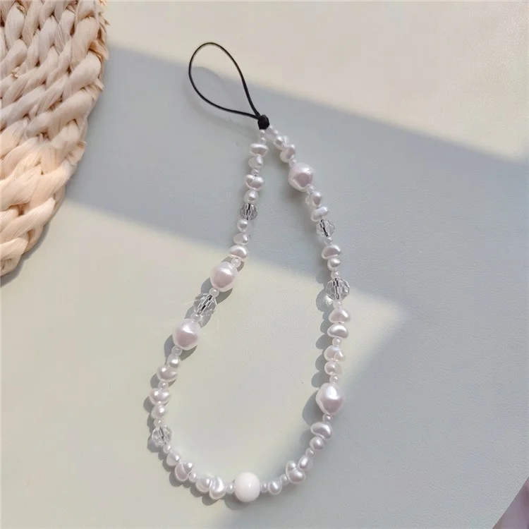 Cinturino da Polso Perline 32 Cm+5 cm di Telefono Carino Cinturino Per Perle Bracciale Cingola da Polso
