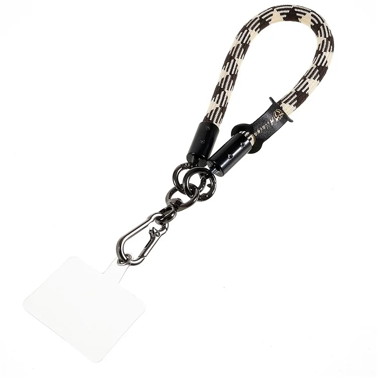 Strapa de Pulso Universal Espessada de 30 cm Para Câmera de Telefone Usb Flash Aciona Dupla Colorida Lançador de Cordas de Mão - Preto