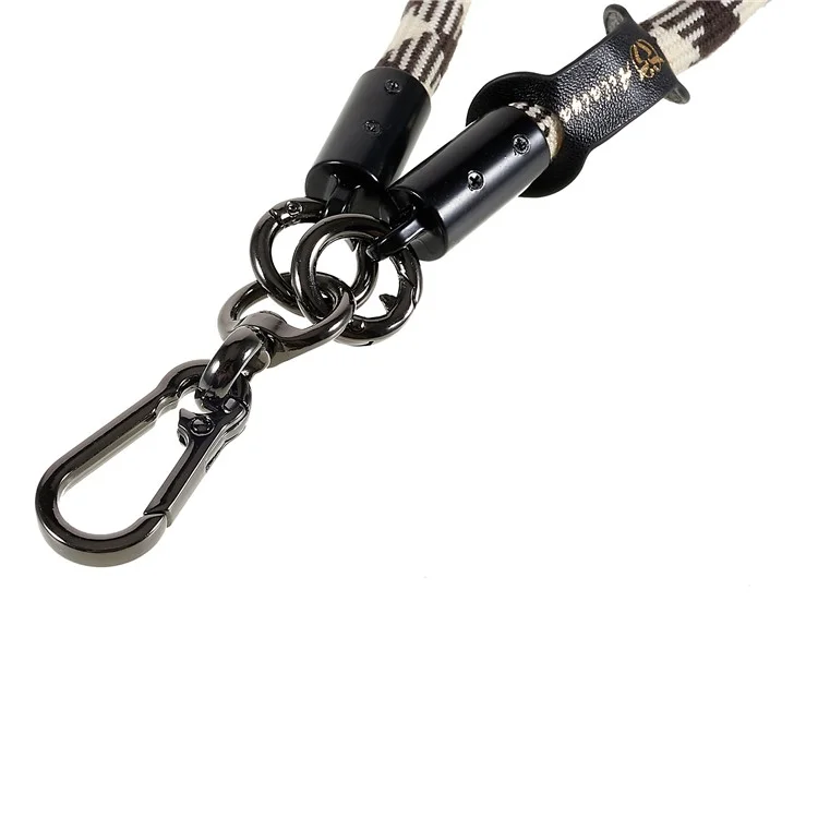 Strapa de Pulso Universal Espessada de 30 cm Para Câmera de Telefone Usb Flash Aciona Dupla Colorida Lançador de Cordas de Mão - Preto