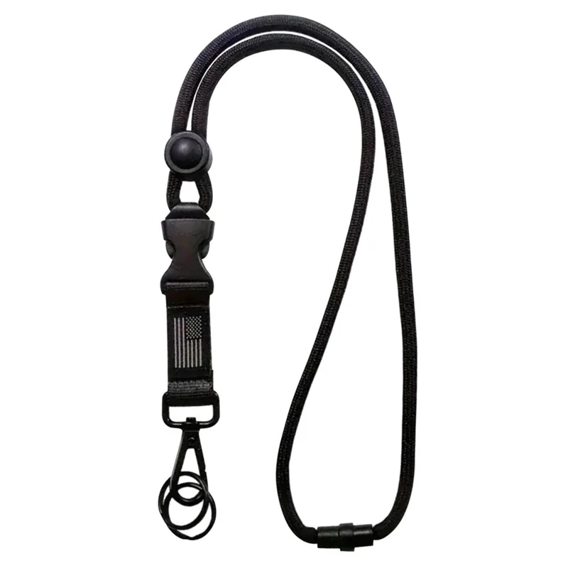 Phone Neck Batge Store Strep Polyester Keychain Topeador, Longitud Plegada: 50 cm - Negro