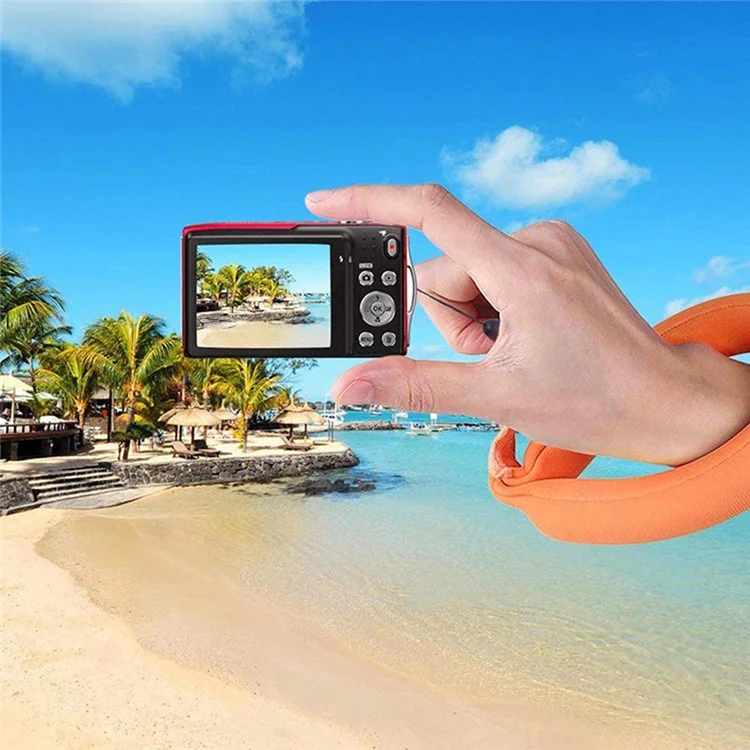 Camera Float Floating Wrist Strap for GoPro Camera Neoprene + EPE Foam Waterproof Phone Lanyard - Red