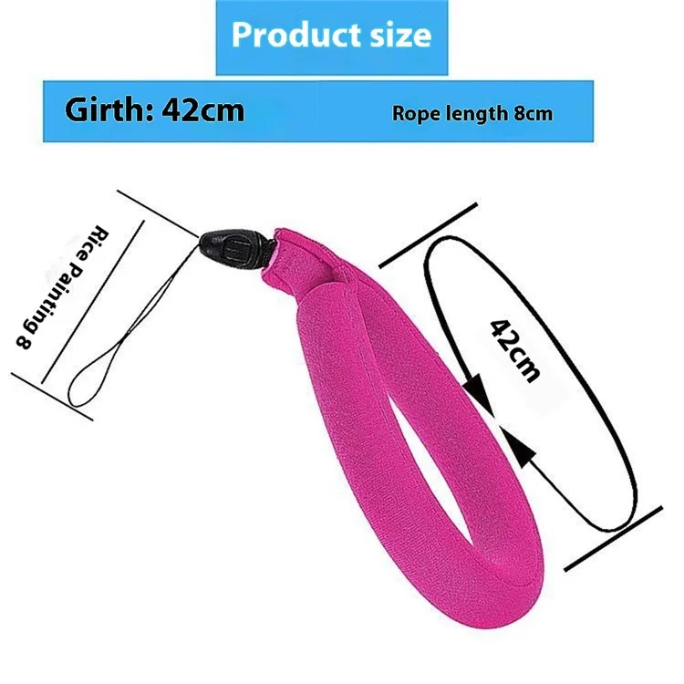 Camera Float Floating Wrist Strap for GoPro Camera Neoprene + EPE Foam Waterproof Phone Lanyard - Red
