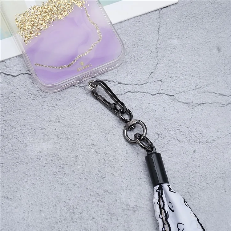 Schals Telefongurt Crossbody Telefon Lanyard Riemenhalte Mit Patch Für Smartphones Handy - Stil A