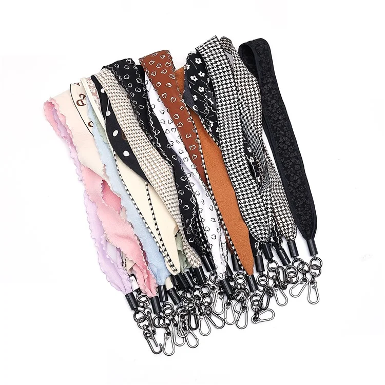 Schals Telefongurt Crossbody Telefon Lanyard Riemenhalte Mit Patch Für Smartphones Handy - Stil A
