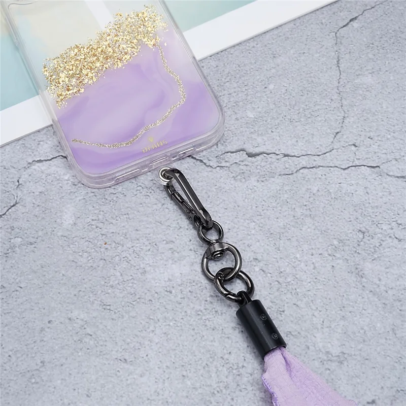 Scarves Phone Strap Crossbody Phone Lanyard Strap Neck Strap with Patch for Smartphones Mobile - Style E