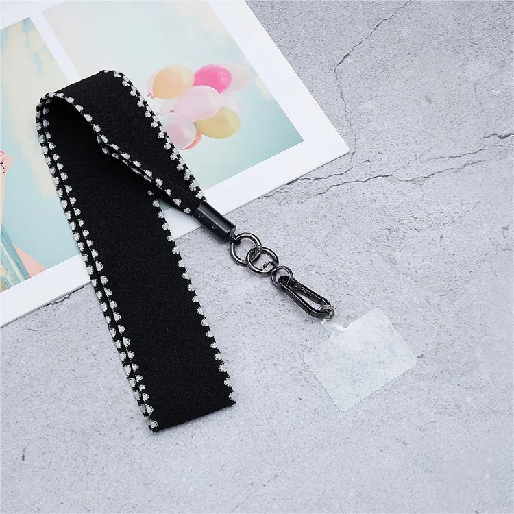 Scarves Phone Strap Crossbody Phone Lanyard Strap Neck Strap with Patch for Smartphones Mobile - Style U