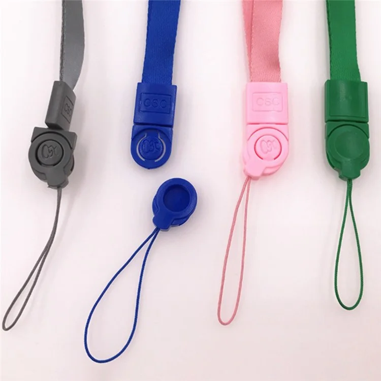 Camera Strap Phone Strap Rotatable Buckle Design 1.2cm Width Polyester Neck Strap, Total Length: 38cm+9.5cm - Baby Blue