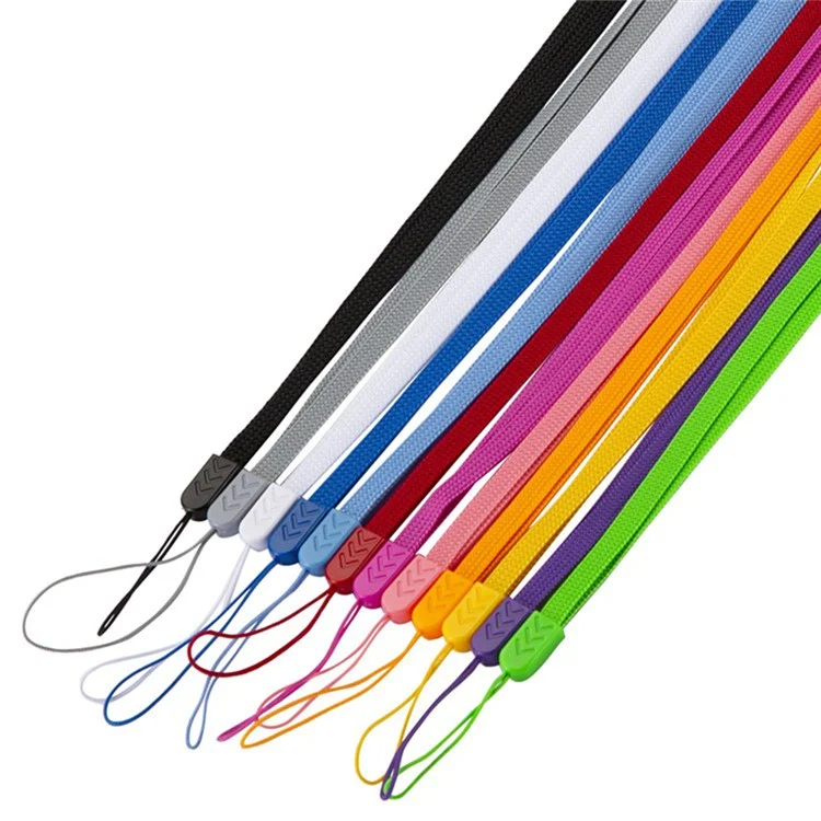 Bulk Purchasing Phone Strap Polyester Neck Lanyard Camera ID Card Badge Strap, Total Length: 38cm+6cm - Baby Blue