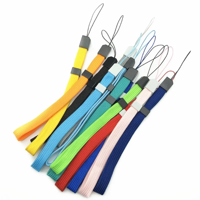 Bulk Purchasing Wrist Strap Polyester Adjustable Lanyard for Phone Keys Whistle Walkie-Talkie, Total Length: 14.5cm+6cm - Dark Blue