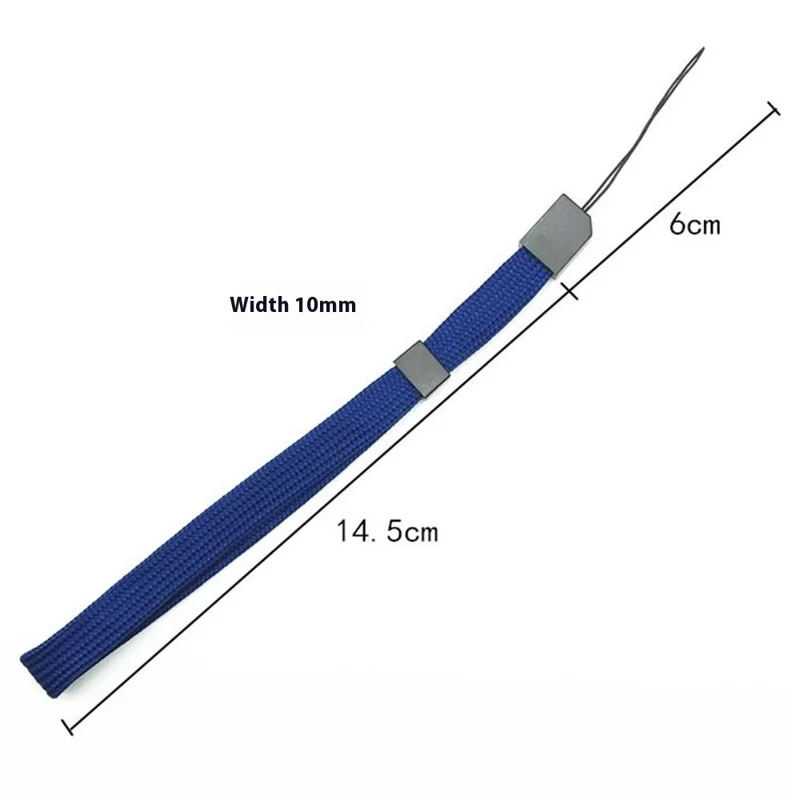 Bulk Purchasing Wrist Strap Polyester Adjustable Lanyard for Phone Keys Whistle Walkie-Talkie, Total Length: 14.5cm+6cm - Dark Blue