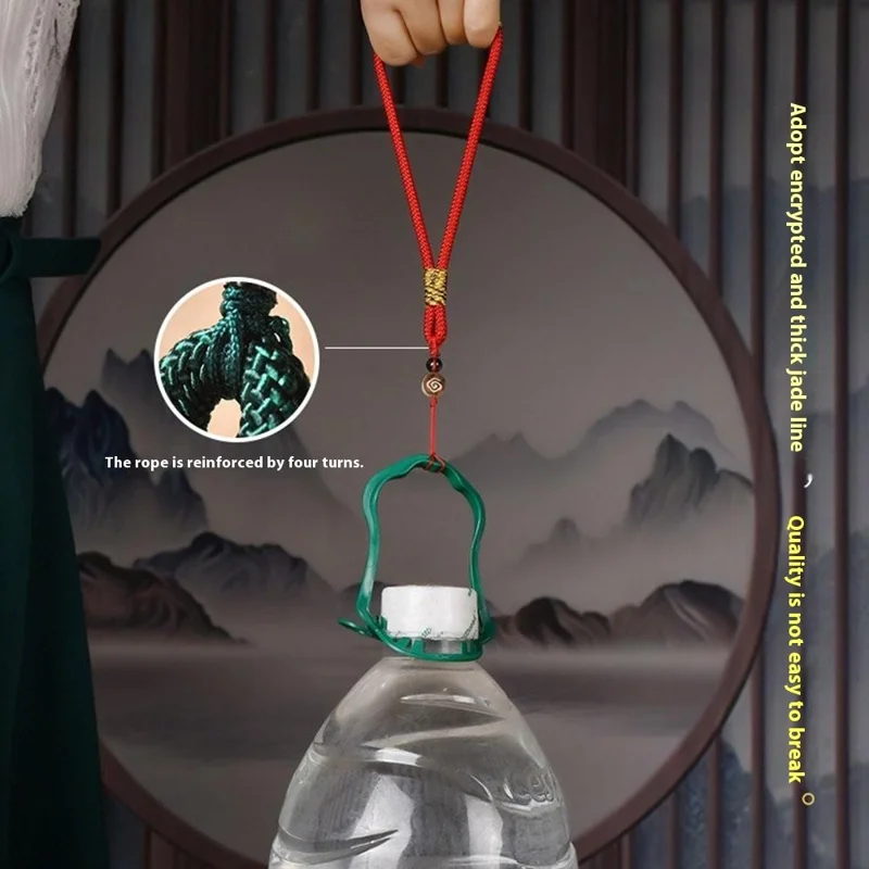 Phone Pendant Loop Phone Ring Strap Traditional Craftsmanship Cord for Phone Cases Keys Cameras - Red