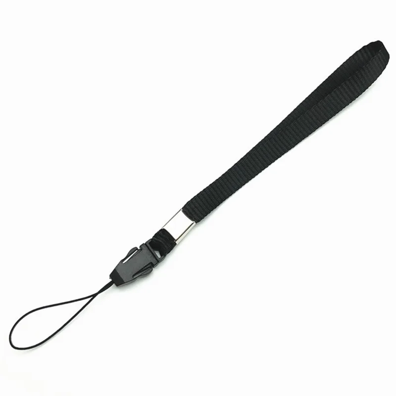 Bulk Purchasing Wrist Strap 9mm Width Polyester Hand Wristband Lanyard with Buckle, Total Length: 15cm+7.5cm - Black